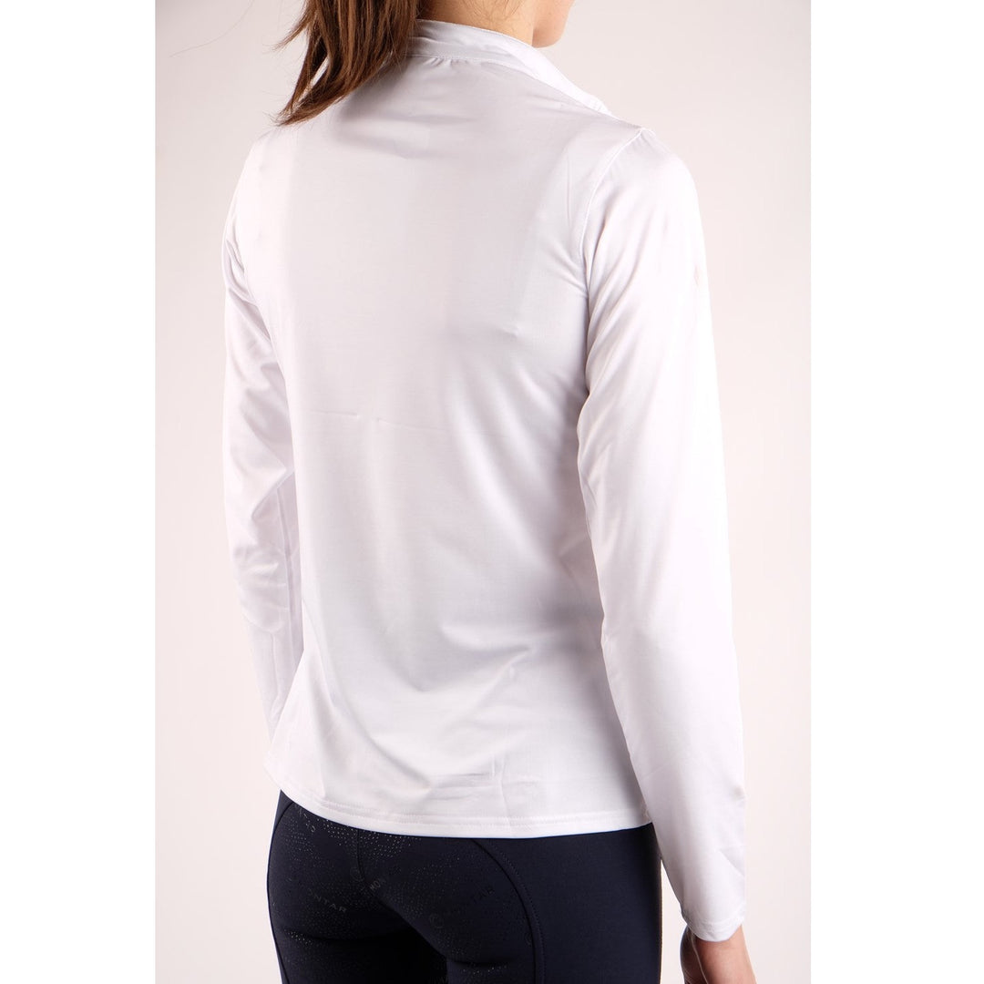 Montar Everly Rosegold Long Sleeve Training Shirt, White