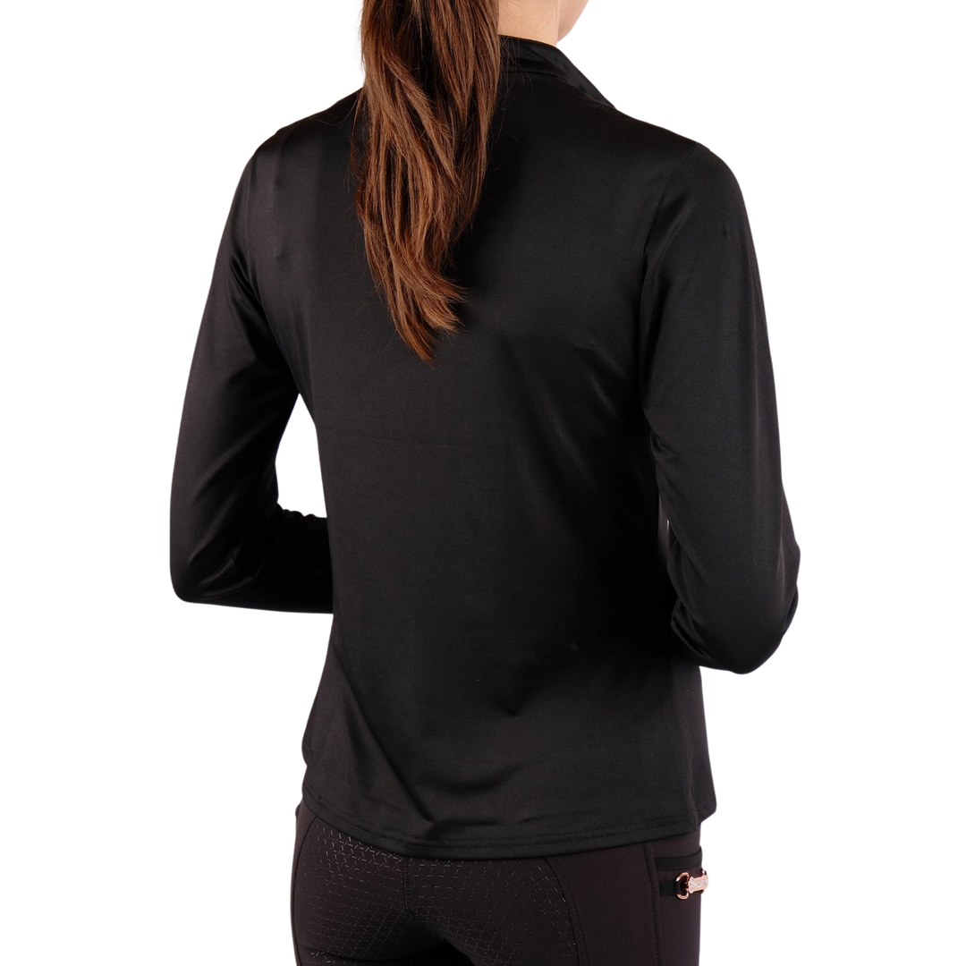 Montar Everly Rosegold Long Sleeve Training Shirt, Black