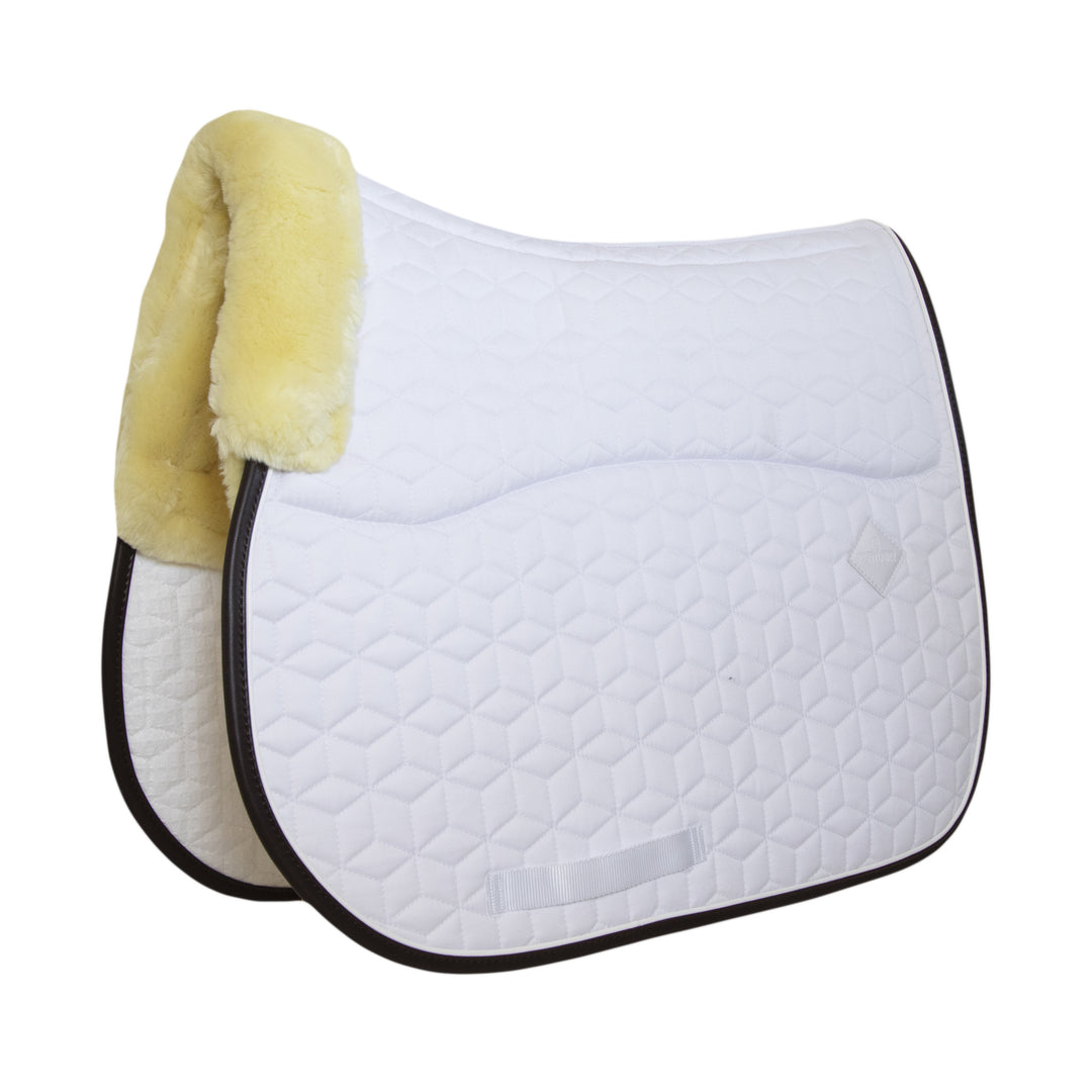 Kentucky Horsewear Skin Friendly Saddle Pad Jumping Star Quilting White