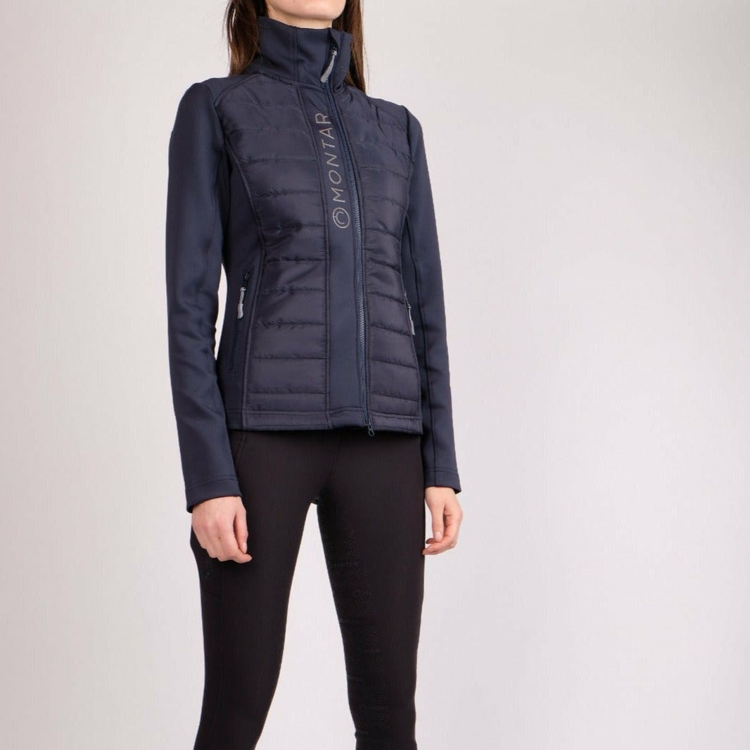 Montar Emma Quilted Softshell Jacket, Navy