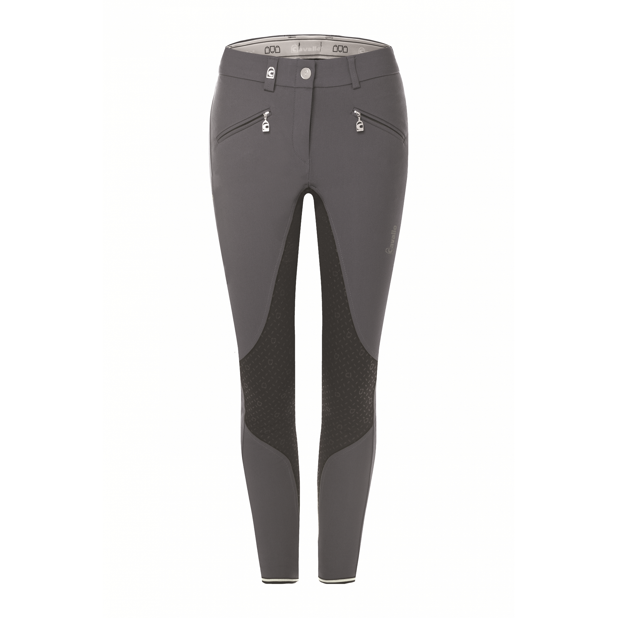 Cavallo Caja Full Grip, Mid Rise Breeches, Twilight-Graphite