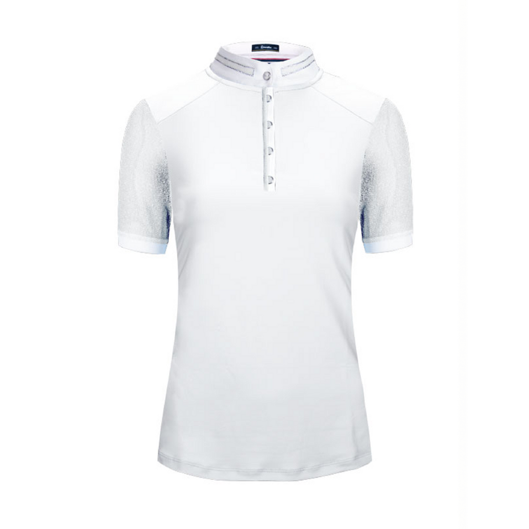Cavallo Panita Short Sleeve Competition Shirt, White