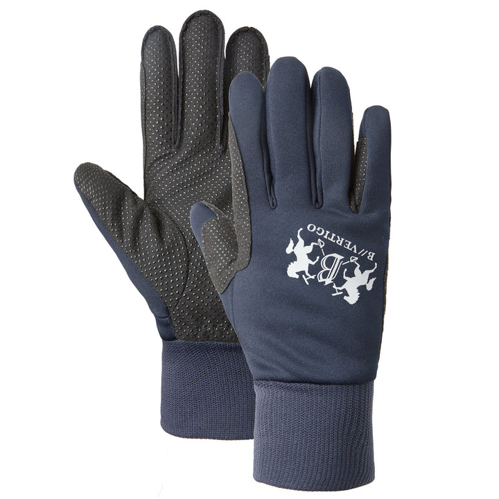 B Vertigo Womens Thermo Riding Gloves, Dark Navy