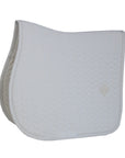 Kentucky Horsewear Saddle Pad Fishbone Jumping White Edition