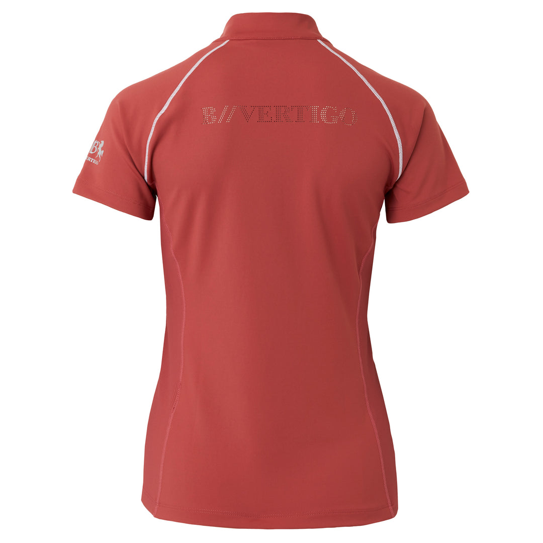 B Vertigo Adara Cool Tech Training Shirt, Mineral Red