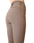 Montar Luna Ladies High Rise Full Grip Breeches, Mud